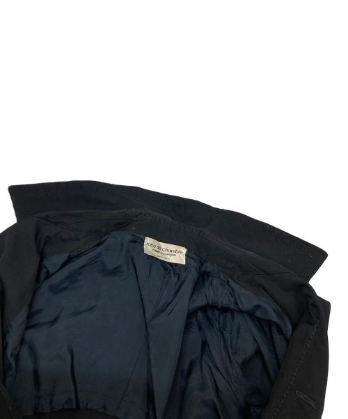 ROBE DE CHAMBRE COMME DES GARCONS（ローブドシャンブル コムデギャルソン）ROBE DE CHAMBRE COMME DES GARCONS (ローブドシャンブル コムデギャルソン) ウール比翼ステンカラーコート ブラック サイズ:不明の古着・服飾アイテム