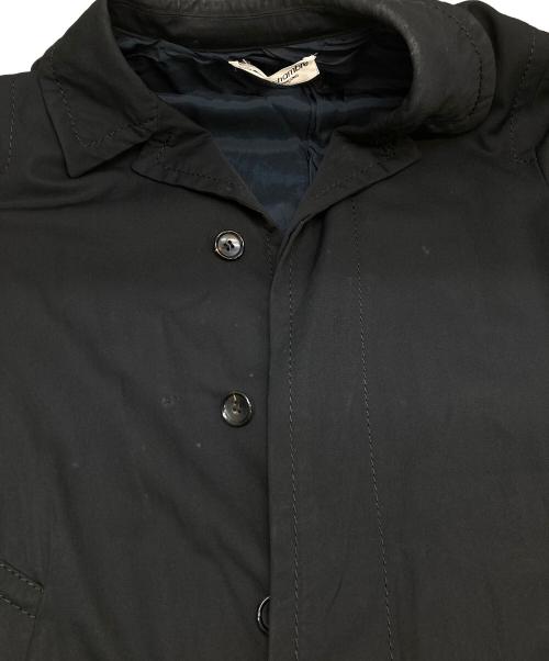 ROBE DE CHAMBRE COMME DES GARCONS（ローブドシャンブル コムデギャルソン）ROBE DE CHAMBRE COMME DES GARCONS (ローブドシャンブル コムデギャルソン) ウール比翼ステンカラーコート ブラック サイズ:不明の古着・服飾アイテム
