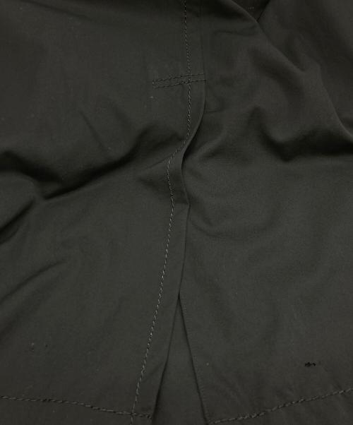 ROBE DE CHAMBRE COMME DES GARCONS（ローブドシャンブル コムデギャルソン）ROBE DE CHAMBRE COMME DES GARCONS (ローブドシャンブル コムデギャルソン) ウール比翼ステンカラーコート ブラック サイズ:不明の古着・服飾アイテム