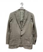 Brilla per il gustoブリッラ ペル イルグースト）の古着「シルクウールチェックテーラードジャケット」｜ベージュ