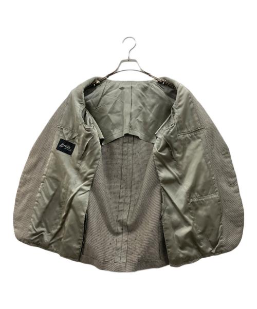 Brilla per il gusto（ブリッラ ペル イルグースト）Brilla per il gusto (ブリッラ ペル イルグースト) シルクウールチェックテーラードジャケット ベージュ サイズ:44の古着・服飾アイテム