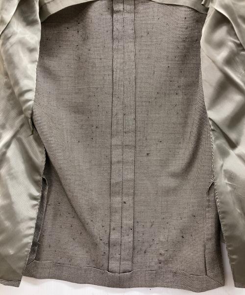 Brilla per il gusto（ブリッラ ペル イルグースト）Brilla per il gusto (ブリッラ ペル イルグースト) シルクウールチェックテーラードジャケット ベージュ サイズ:44の古着・服飾アイテム