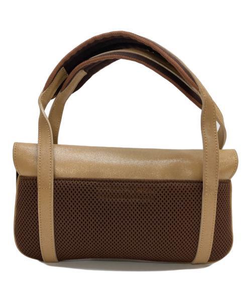 MIU MIU（ミュウミュウ）MIU MIU (ミュウミュウ) レザーミニレザーハンドバッグ ベージュの古着・服飾アイテム