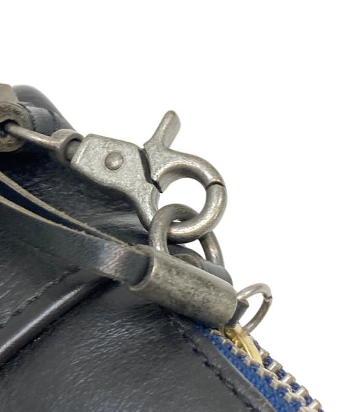 DIESEL（ディーゼル）DIESEL (ディーゼル) 2WAYスタッズレザーハンドバッグ ブラックの古着・服飾アイテム