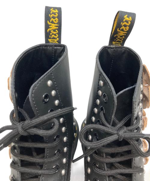 Dr.Martens（ドクターマーチン）Dr.Martens (ドクターマーチン) フラーワーアップリケ8ホールブーツ ブラック サイズ:UK4の古着・服飾アイテム
