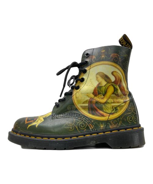 Dr.Martens（ドクターマーチン）Dr.Martens (ドクターマーチン) 8ホールブーツ グリーン サイズ:UK5の古着・服飾アイテム