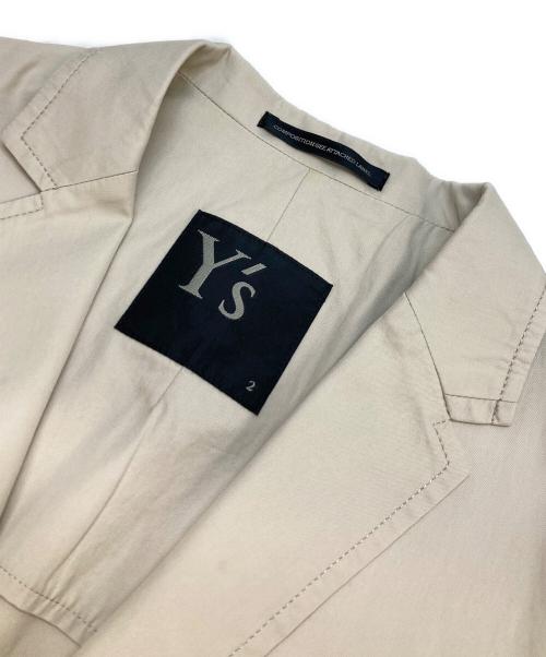 Y's（ワイズ）Y's (ワイズ) テーラードジャケット ベージュ サイズ:2の古着・服飾アイテム