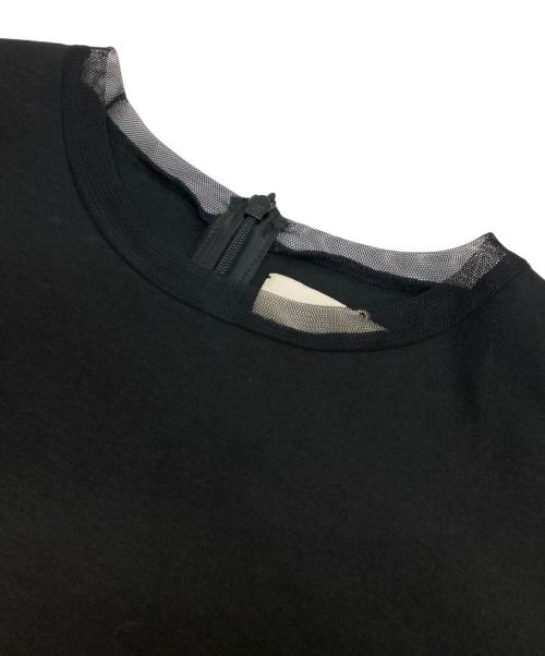 MARILYN MOON（マリリンムーン）MARILYN MOON (マリリンムーン) ラッフルプリーツレイヤードドレス ブラック サイズ:不明（実寸参照）の古着・服飾アイテム