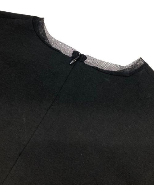 MARILYN MOON（マリリンムーン）MARILYN MOON (マリリンムーン) ラッフルプリーツレイヤードドレス ブラック サイズ:不明（実寸参照）の古着・服飾アイテム