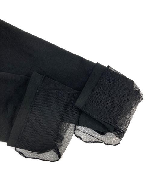 MARILYN MOON（マリリンムーン）MARILYN MOON (マリリンムーン) ラッフルプリーツレイヤードドレス ブラック サイズ:不明（実寸参照）の古着・服飾アイテム