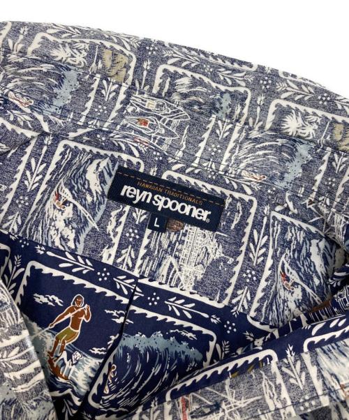 reyn spooner（レイン スプナー）reyn spooner (レイン スプナー) アロハシャツ ネイビー サイズ:Lの古着・服飾アイテム