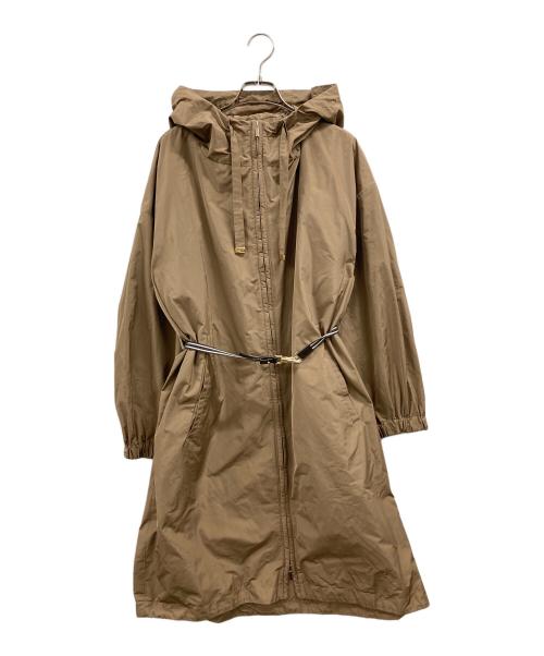 MaxMara THE CUBE（マックスマーラ ザ キューブ）MaxMara THE CUBE (マックスマーラ ザ キューブ) テクニカル タフタ パーカ ベージュ サイズ:38 未使用品の古着・服飾アイテム