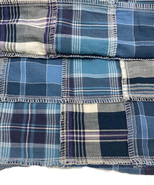 POLO RALPH LAUREN（ポロ・ラルフローレン）POLO RALPH LAUREN (ポロ・ラルフローレン) パッチワークチェックシャツ ブルー サイズ:XSの古着・服飾アイテム