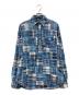 POLO RALPH LAUREN（ポロ・ラルフローレン）の古着「パッチワークチェックシャツ」｜ブルー