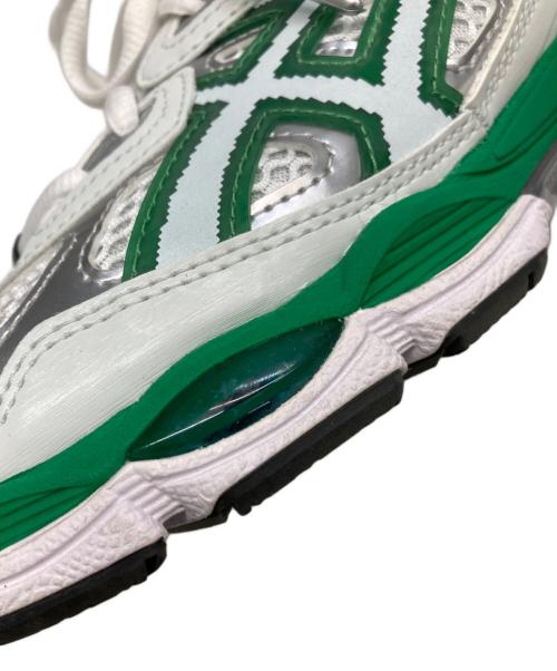 asics（アシックス）asics (アシックス) HIDDEN (ヒドゥン) GEL-NYC ホワイト×グリーン サイズ:27.5の古着・服飾アイテム