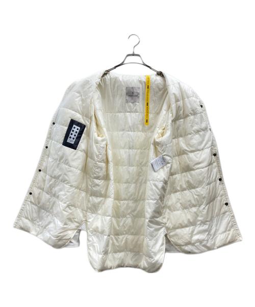MONCLER（モンクレール）MONCLER (モンクレール) FRAGMENTS (フラグメント) オーバーフィットシャツ型ダウンジャケット ホワイト サイズ:6の古着・服飾アイテム