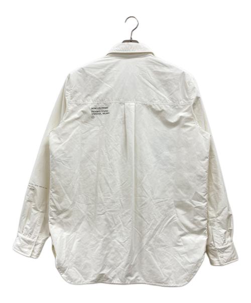 MONCLER（モンクレール）MONCLER (モンクレール) FRAGMENTS (フラグメント) オーバーフィットシャツ型ダウンジャケット ホワイト サイズ:6の古着・服飾アイテム