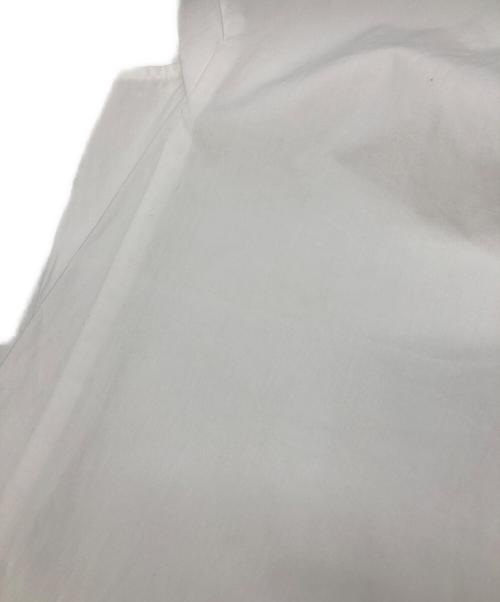 BALLSEY（ボールジィ）BALLSEY (ボールジィ) プロセスドコットン フロントギャザーブラウス ホワイト サイズ:36の古着・服飾アイテム