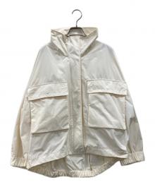 SALON adam et rope'（サロンアダムエロペ）の古着「リモンタナイロンスタンドカラーブルゾン」｜ベージュ