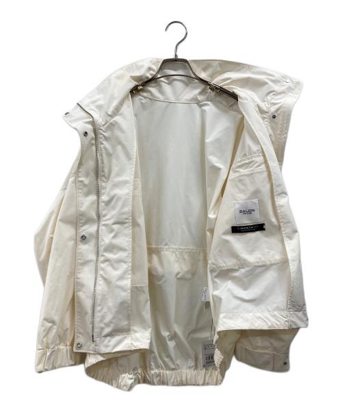 SALON adam et rope'（サロンアダムエロペ）SALON adam et rope' (サロンアダムエロペ) リモンタナイロンスタンドカラーブルゾン ベージュ サイズ:FREEの古着・服飾アイテム