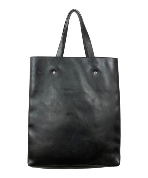 Maison Margiela（メゾンマルジェラ）Maison Margiela (メゾンマルジェラ) レザートートバッグ ブラックの古着・服飾アイテム