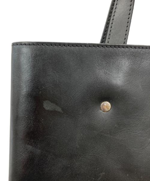 Maison Margiela（メゾンマルジェラ）Maison Margiela (メゾンマルジェラ) レザートートバッグ ブラックの古着・服飾アイテム