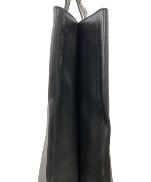 Maison Margiela（メゾンマルジェラ）Maison Margiela (メゾンマルジェラ) レザートートバッグ ブラックの古着・服飾アイテム