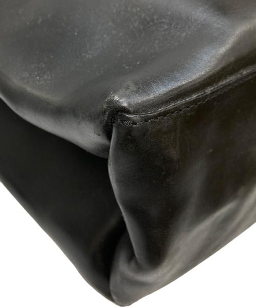 Maison Margiela（メゾンマルジェラ）Maison Margiela (メゾンマルジェラ) レザートートバッグ ブラックの古着・服飾アイテム