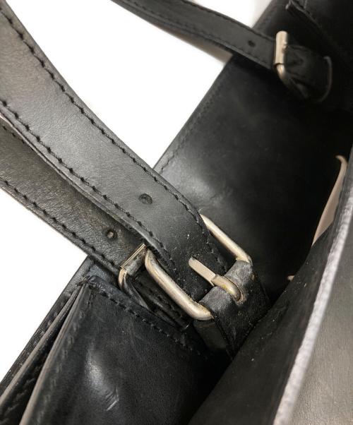 Maison Margiela（メゾンマルジェラ）Maison Margiela (メゾンマルジェラ) レザートートバッグ ブラックの古着・服飾アイテム