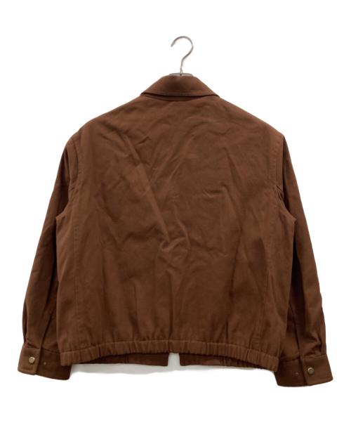 WYM LIDNM（ウィム バイ リドム）WYM LIDNM (ウィム バイ リドム) METAL TOGGLE TWILL DECK BLOUSON ブラウン サイズ:Mの古着・服飾アイテム