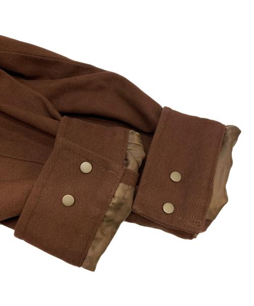 WYM LIDNM（ウィム バイ リドム）WYM LIDNM (ウィム バイ リドム) METAL TOGGLE TWILL DECK BLOUSON ブラウン サイズ:Mの古着・服飾アイテム