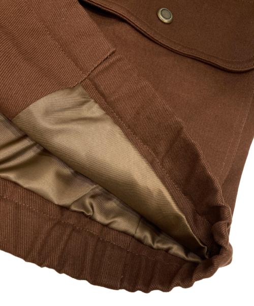 WYM LIDNM（ウィム バイ リドム）WYM LIDNM (ウィム バイ リドム) METAL TOGGLE TWILL DECK BLOUSON ブラウン サイズ:Mの古着・服飾アイテム