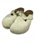 BIRKENSTOCKビルケンシュトック）の古着「BOSTON/ミュールサンダル」｜黄緑