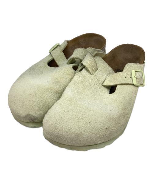 BIRKENSTOCK（ビルケンシュトック）BIRKENSTOCK (ビルケンシュトック) BOSTON/ミュールサンダル 黄緑 サイズ:23の古着・服飾アイテム
