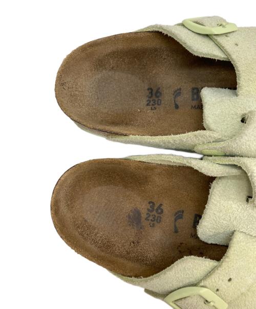 BIRKENSTOCK（ビルケンシュトック）BIRKENSTOCK (ビルケンシュトック) BOSTON/ミュールサンダル 黄緑 サイズ:23の古着・服飾アイテム