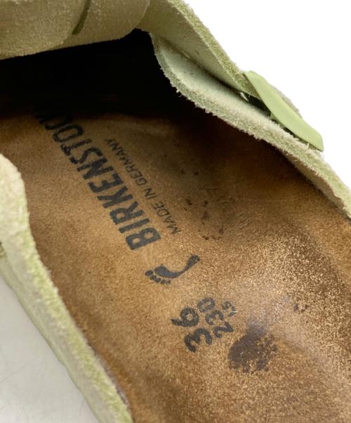 BIRKENSTOCK（ビルケンシュトック）BIRKENSTOCK (ビルケンシュトック) BOSTON/ミュールサンダル 黄緑 サイズ:23の古着・服飾アイテム