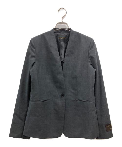 UNITED ARROWS（ユナイテッドアローズ）UNITED ARROWS (ユナイテッドアローズ) ノーラペルセットアップ グレー サイズ:38の古着・服飾アイテム