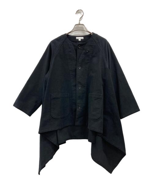 Engineered Garments（エンジニアド ガーメンツ）Engineered Garments (エンジニアド ガーメンツ) NO COLLAR RAGLAN JACKET ブラック サイズ:1の古着・服飾アイテム