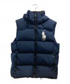 POLO RALPH LAURENポロ・ラルフローレン）の古着「ビッグポニー刺繍ダウンベスト」｜ネイビー