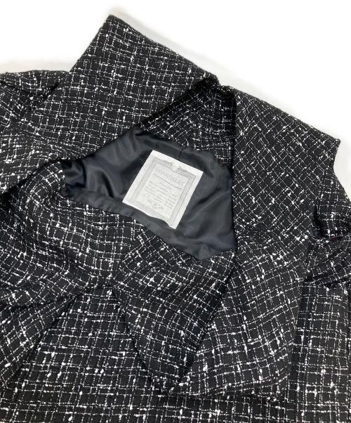 BEARDSLEY（ビアズリー）BEARDSLEY (ビアズリー) ツイードフレアーワンピース ブラック 未使用品の古着・服飾アイテム