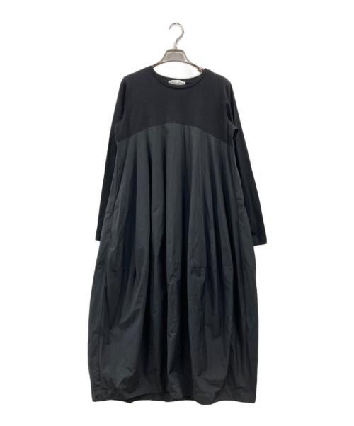BEARDSLEY（ビアズリー）BEARDSLEY (ビアズリー) ドッキングマルワンピース ブラック サイズ:FREEの古着・服飾アイテム