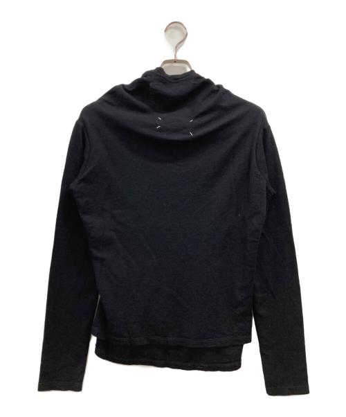 MARTIN MARGIELA（マルタン・マルジェラ）MARTIN MARGIELA (マルタン・マルジェラ) レイヤードウールシルクニット ブラック サイズ:Lの古着・服飾アイテム