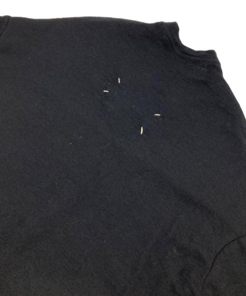 MARTIN MARGIELA（マルタン・マルジェラ）MARTIN MARGIELA (マルタン・マルジェラ) レイヤードウールシルクニット ブラック サイズ:Lの古着・服飾アイテム