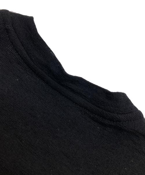MARTIN MARGIELA（マルタン・マルジェラ）MARTIN MARGIELA (マルタン・マルジェラ) レイヤードウールシルクニット ブラック サイズ:Lの古着・服飾アイテム