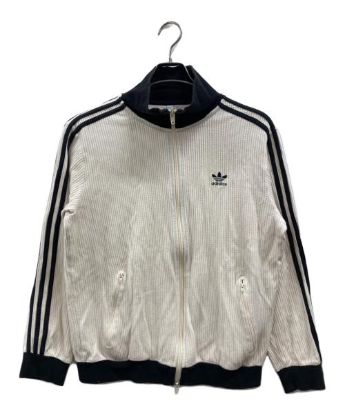 adidas（アディダス）adidas (アディダス) ワッフルトラックジャケット アイボリー サイズ:Lの古着・服飾アイテム