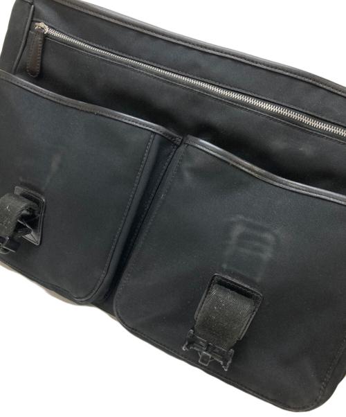 COACH（コーチ）COACH (コーチ) キャンパスレザー2WAYブリーフケース ブラックの古着・服飾アイテム