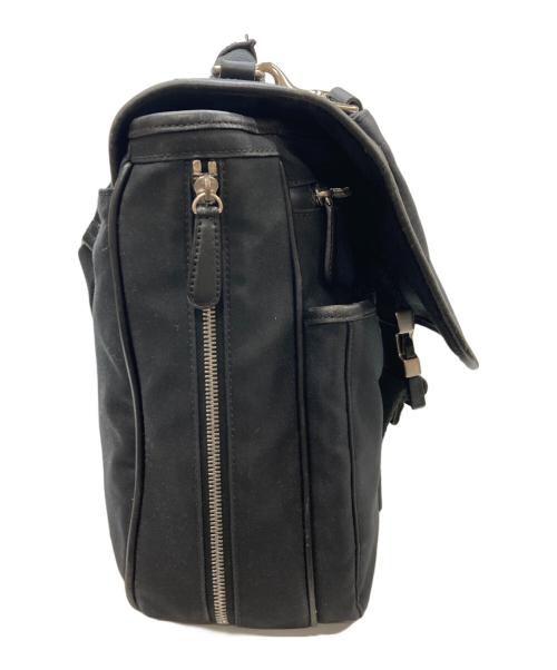 COACH（コーチ）COACH (コーチ) キャンパスレザー2WAYブリーフケース ブラックの古着・服飾アイテム