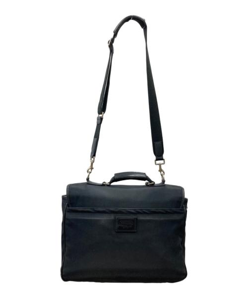 COACH（コーチ）COACH (コーチ) キャンパスレザー2WAYブリーフケース ブラックの古着・服飾アイテム