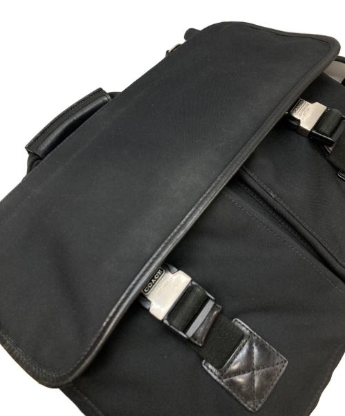 COACH（コーチ）COACH (コーチ) キャンパスレザー2WAYブリーフケース ブラックの古着・服飾アイテム