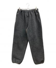 ENDS and MEANS（エンズアンド ミーンズ）の古着「ボアパンツ」｜グレー